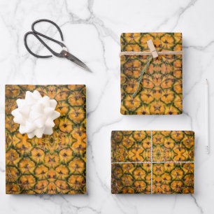 Ananas Peel Texture Geschenkpapier Set