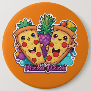Ananas Pizza Funny Button