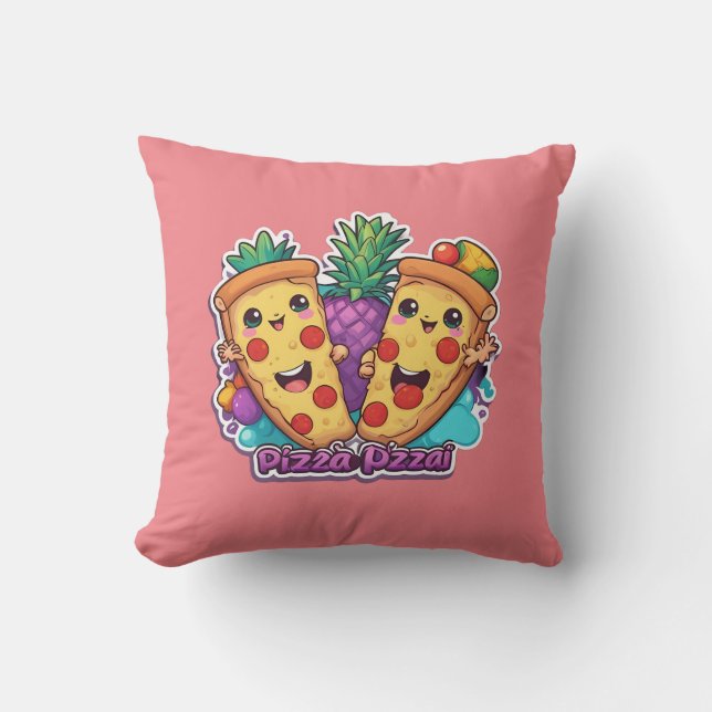 Ananas Pizza Funny Kissen (Vorderseite)