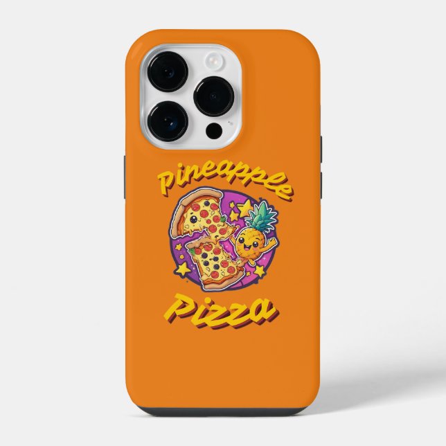 Ananas-Pizza iPhone Hülle (Rückseite)