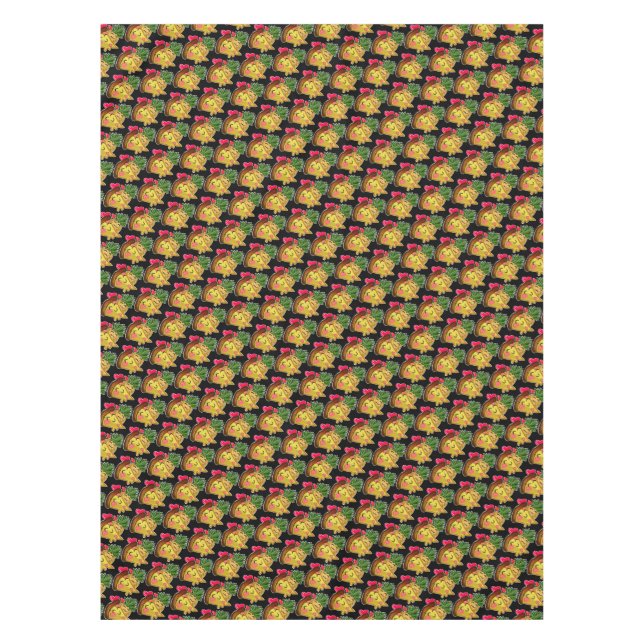 Ananas Pizza Liebe Tischdecke (Vorderseite)