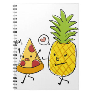 Ananas-Pizza Notizblock