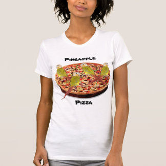 "Ananas-Pizza-" Papageien-Wortspiel T-Shirt