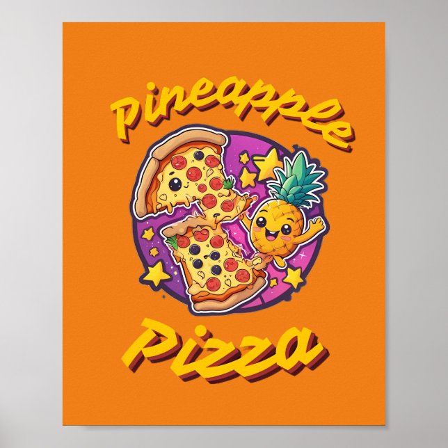 Ananas Pizza Poster (Vorne)
