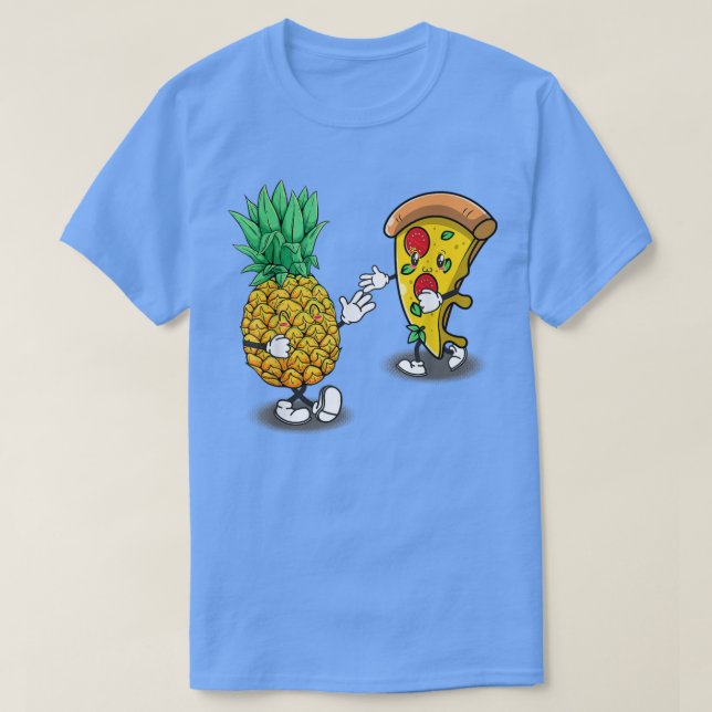 Ananas Pizza Shirt Hawaiian Pizza Aloha Beach L (Design vorne)