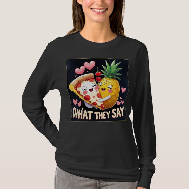 Ananas-Pizza T-Shirt (Vorderseite)