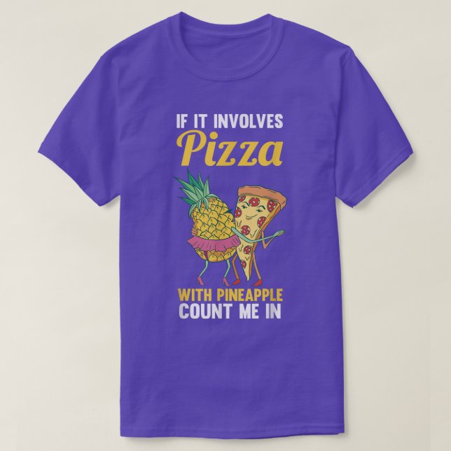 Ananas Pizza T - Shirt (Design vorne)