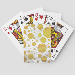 Ananas Polka Dot Pattern Spielkarten