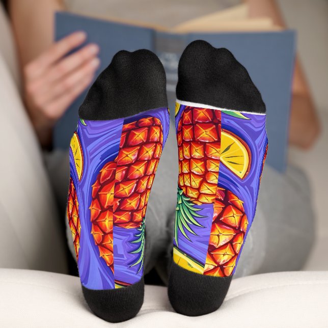 Ananas-Pop - Ananas-Reich Socken (Unterseite)