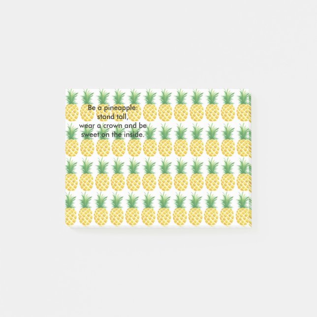 Ananas Post-it Klebezettel (Vorderseite)