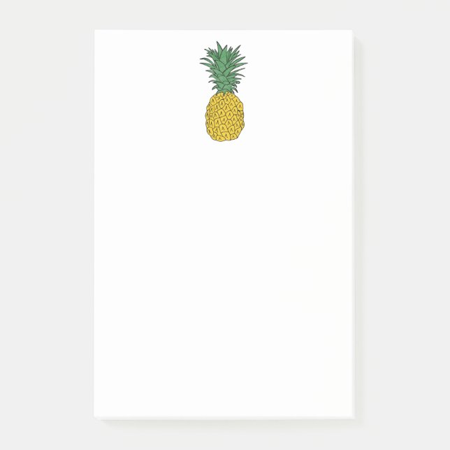 Ananas-Post-it-Zettel Post-it Klebezettel (Vorderseite)