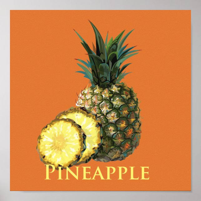 Ananas Poster (Vorne)