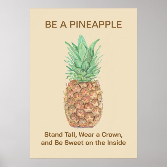 Ananas Poster (Vorne)