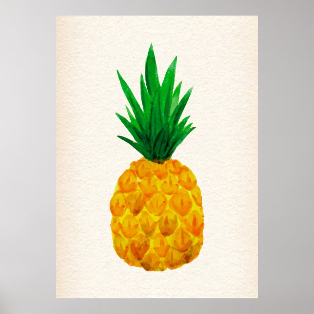 Ananas-Poster Poster (Vorne)