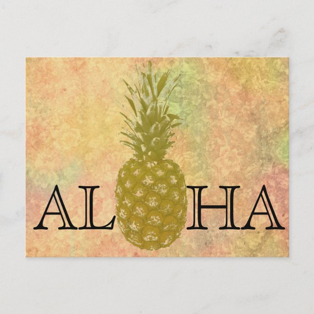 Ananas Postkarte (Vorderseite)
