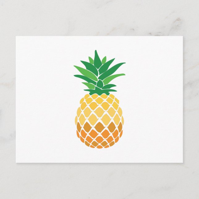 Ananas Postkarte (Vorderseite)