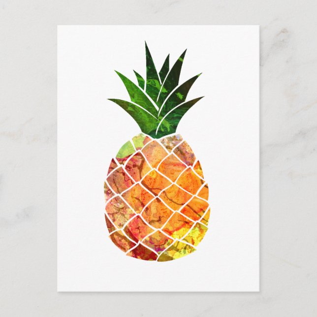 Ananas Postkarte (Vorderseite)