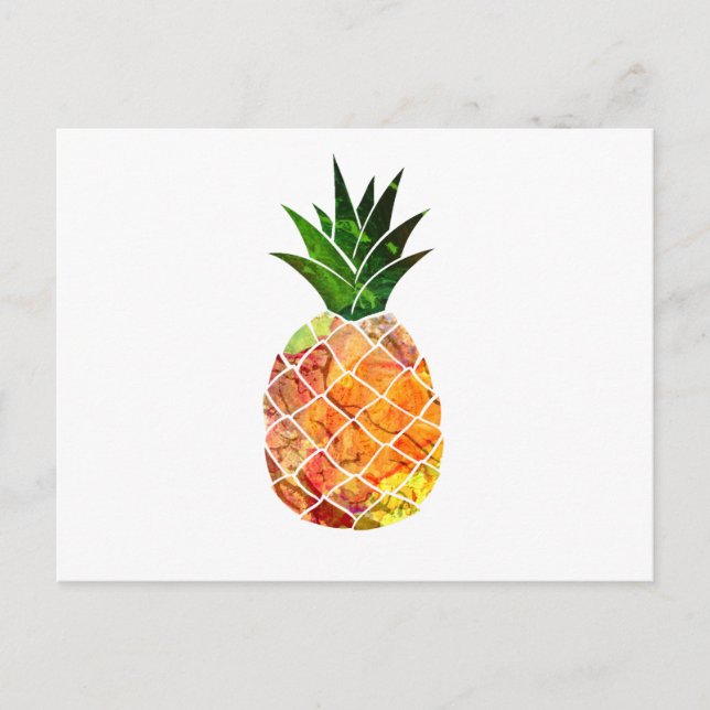 Ananas Postkarte (Vorderseite)