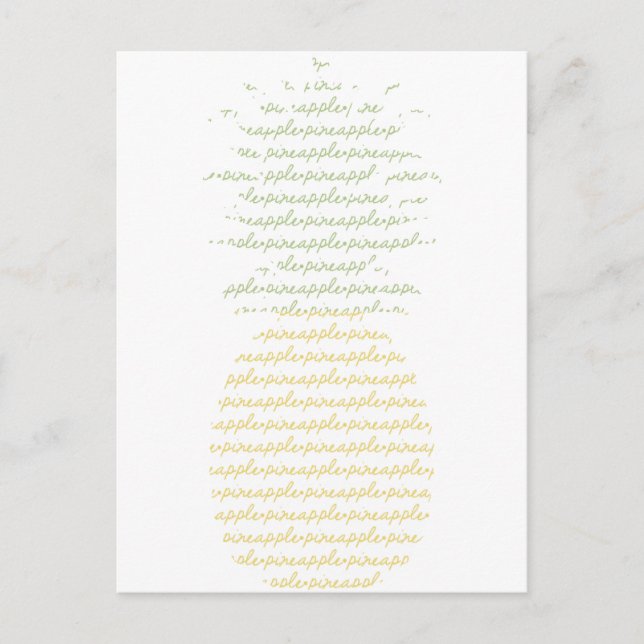 Ananas Postkarte (Vorderseite)