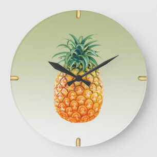Ananas Princess Große Wanduhr