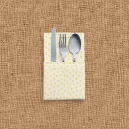 Ananas Punch Tropische Pinselstriche Sanftes Gelb Serviette