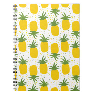 Ananas-Punkte: Sommerfruchtdesign Notizblock