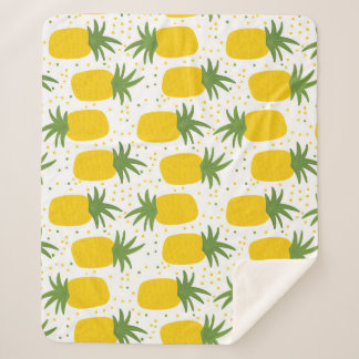 Ananas-Punkte: Sommerfruchtdesign Sherpadecke