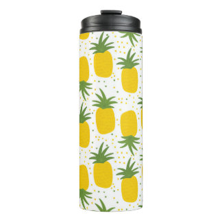 Ananas-Punkte: Sommerfruchtdesign Thermosbecher
