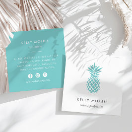 Ananas Quadratische Visitenkarte