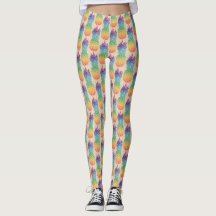 Ananas-Rainbow-Fruchtmuster-Leggings