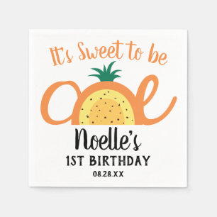 Ananas Rainbow, Sweet to be One, 1st Birthday Serviette