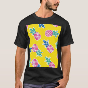 Ananas-Rausch: Helle Cartoon-Vintage. T-Shirt