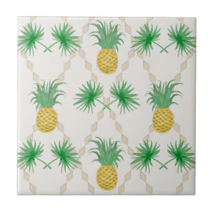 Ananas, Retro Fliese