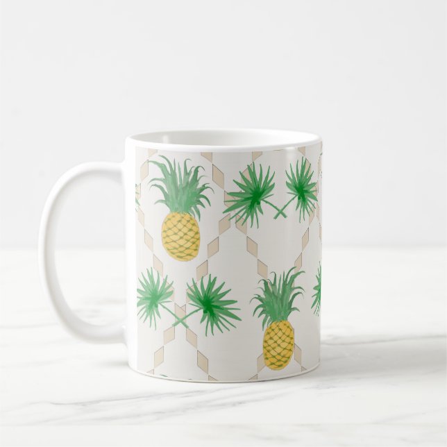 Ananas, Retro Kaffeetasse (Links)