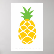 Ananas Retro Poster 60er 70er Jahre Zitat