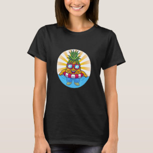 Ananas Retro Sonnenbrille Aloha Strände Hawaii Ha T-Shirt