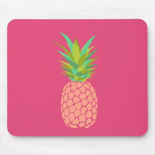 Ananas +Rosa Mousepad (Vorne)