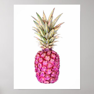 Ananas, rosa poster