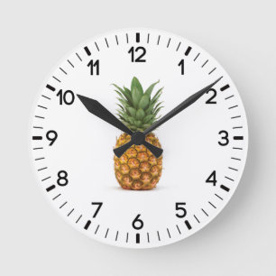 Ananas Runde Wanduhr