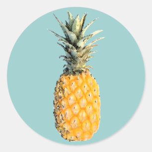 Ananas Runder Aufkleber
