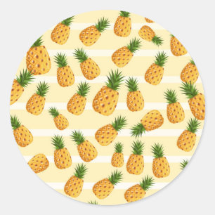 Ananas Runder Aufkleber