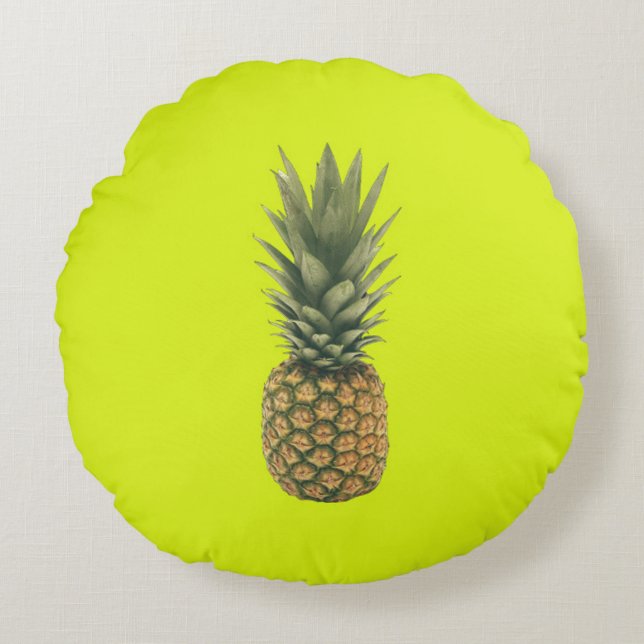 Ananas Rundes Kissen (Vorderseite)
