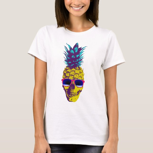 Ananas-Schädel T-Shirt (Vorderseite)