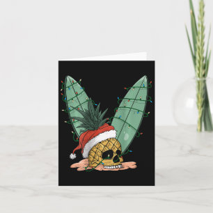 Ananas Schädelweihe Weihnachten im Juli Weihnachts Karte