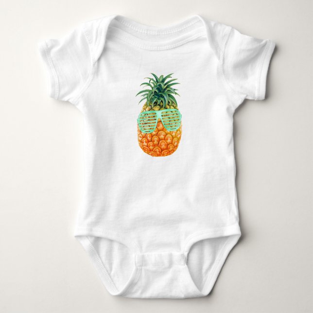 Ananas schattiert Behälter Ärmelloses Shirt (Vorderseite)