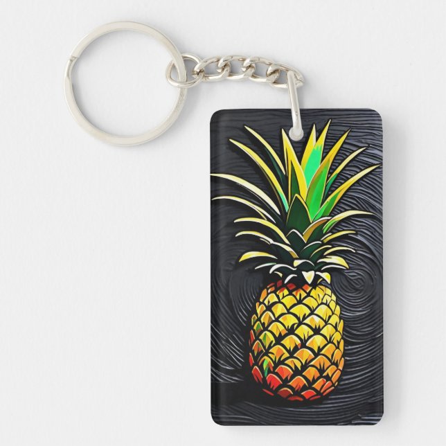Ananas Schlüsselring (Vorderseite)