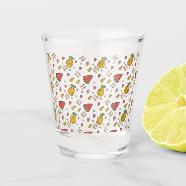 Ananas Schnapsglas (Vorderseite)