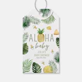 Ananas & Schnuller Aloha Baby Showroom Grün Geschenkanhänger