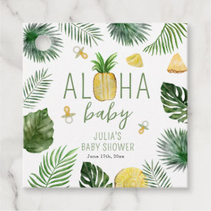 Ananas & Schnuller Aloha Baby Showroom Grün Geschenkanhänger