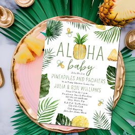 Ananas & Schnullers Babydusche Luau Einladung